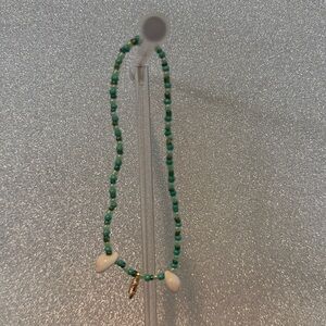 one-of-a-kind handmade seashell and starfish rearview mirror charm